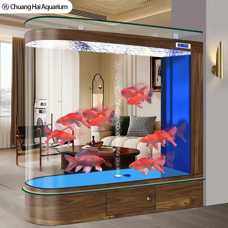 Aquarium Fish Goldfish - Großes 2026 Neues Smart-Glas Goldfischbecken für