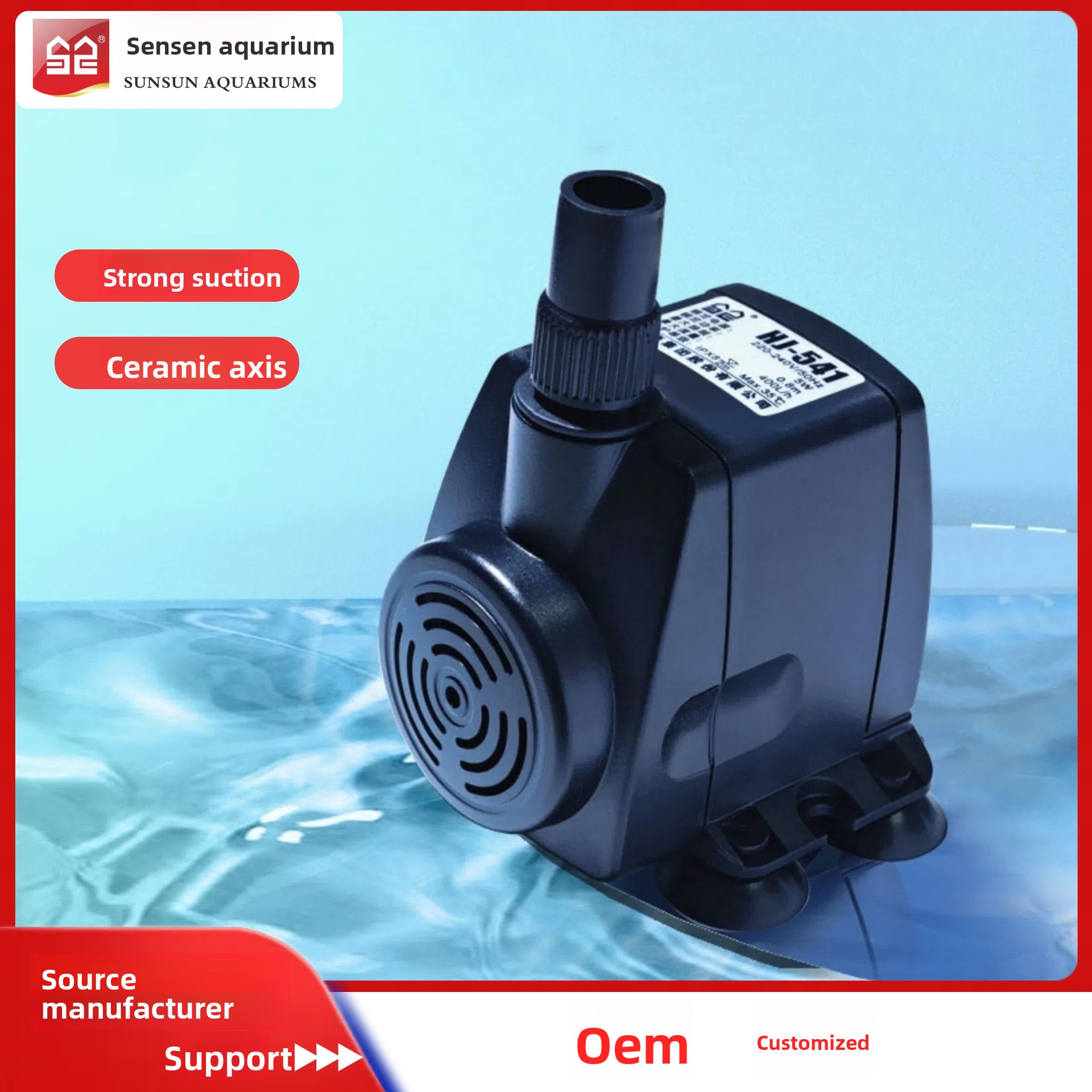 Draw Fish Aquarium - HJ-541-HJ-1841 Serie Mini Tauchpumpe für Glas-Aquarien,