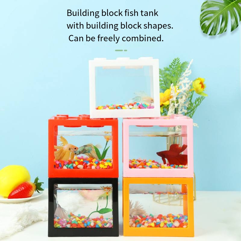 Neuartiges Blockförmiges Mini- – Aquarium Fish Goldfish Bewertung und Preis