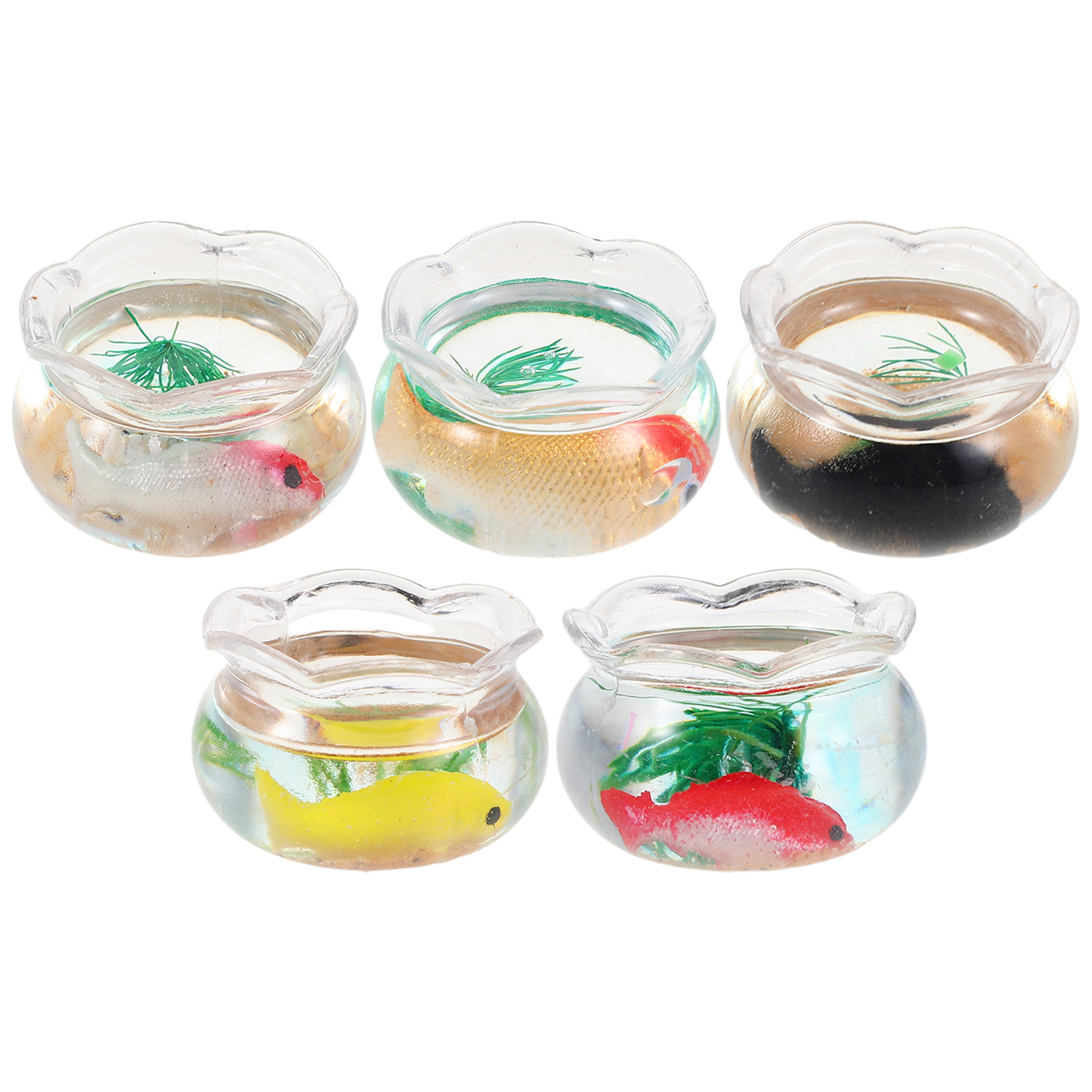 5 Stück Mini-Fischbecken, Klei – Aquarium Fish Goldfish Bewertung und Preis